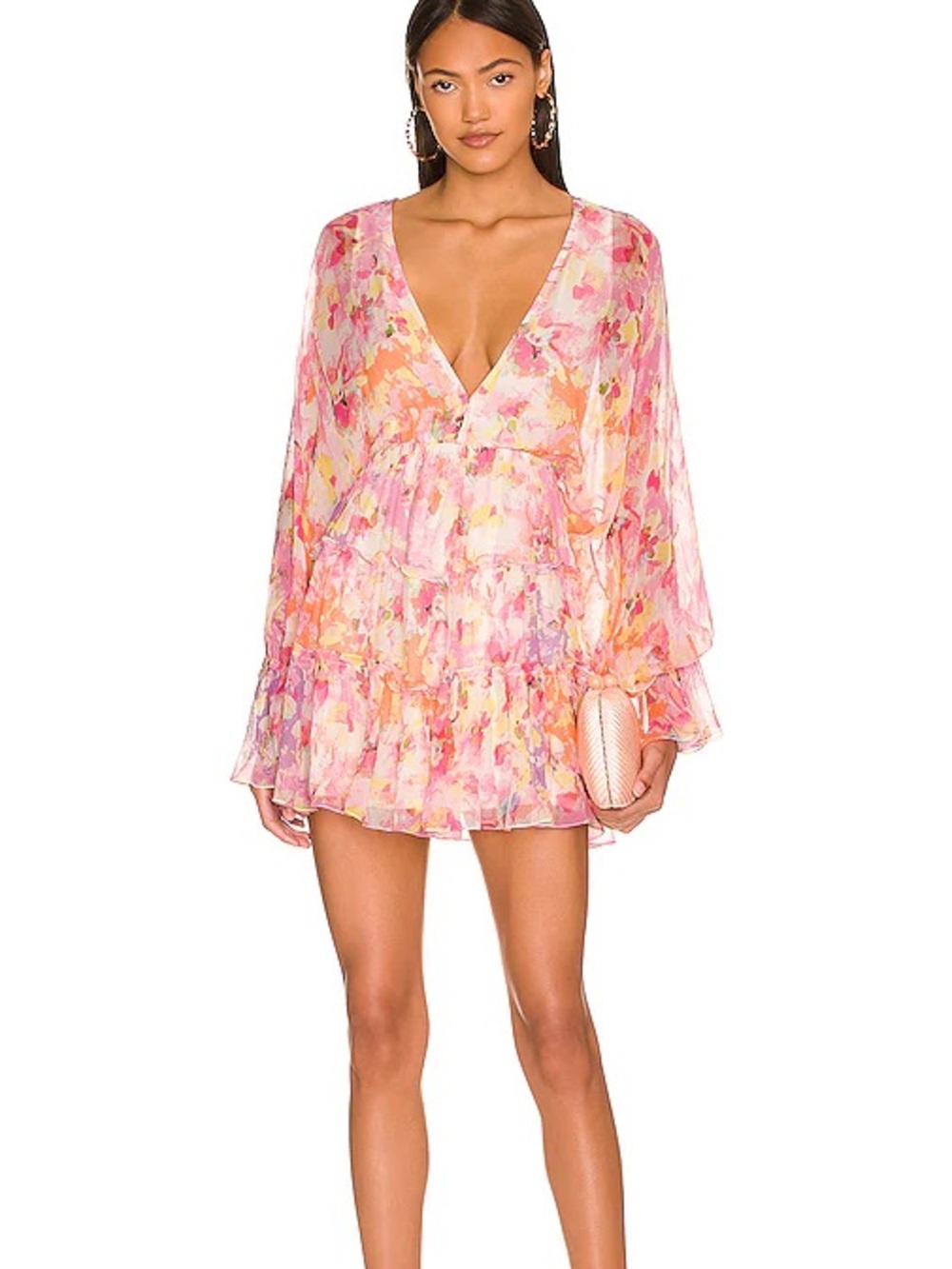 Pink Floral Hemant and Nandita dress